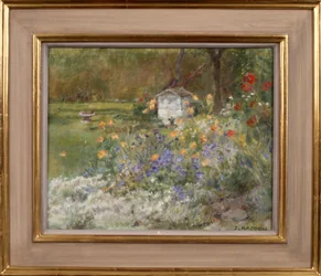 Schuppen und Vogelbad