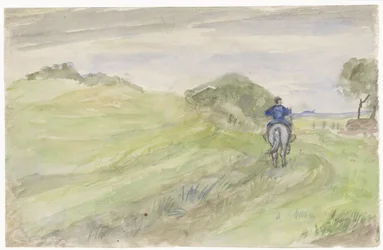 Reiter auf einem Landweg