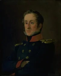 Der Marinemaler Emil Wilhelm Normann in seiner Uniform als Marineoffizier