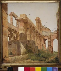 Der Tempel der Hera in Paestum, Italien