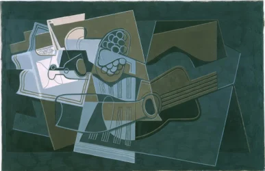 Gitarre und Flasche