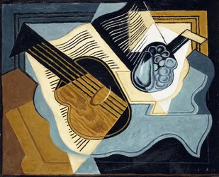 Gitarre und Obstschale, 1921
