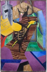 Stillleben mit Buch (Untertitel: Saint-Matorel, Dezember 1913)