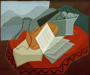 Geige am offenen Fenster