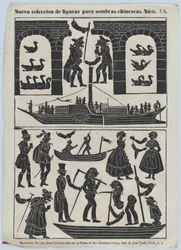 Blatt 15 von Figuren für chinesische Schattenspiele, 1859