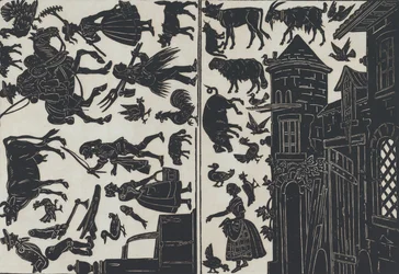 Blatt 6 von Figuren für chinesische Schattenspiele