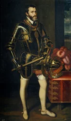Porträt von Karl V. von Spanien 1500-1558, 1605