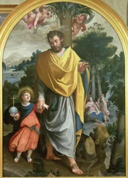 St. Joseph führt das Christkind