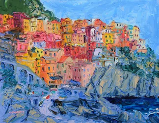 Cinque Terre Bunte Stadt