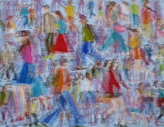 Bunte urbane Bewegung