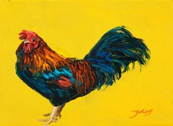 Lebendiger Hahn