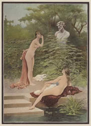 Spott, Frauen beim Baden