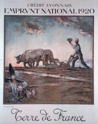 Plakat des Crédit Lyonnais zur Werbung für die nationale Anleihe
