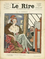 Illustration von Abel Faivre (1867-1945) für das Titelblatt von Le Rire
