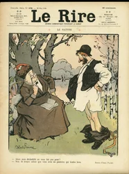 Illustration von Abel Faivre für das Cover von Le Lire, 30/05/08 - Die Satire - Natur Vegetation, Liebe, Mode, Baum, Glaswaren