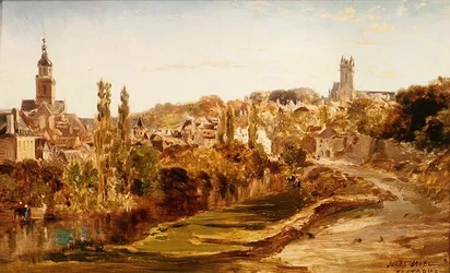 Dorf in der Bretagne
