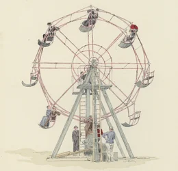 Riesenrad auf dem Jahrmarkt