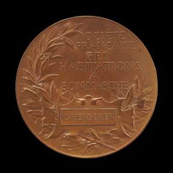 Französische Gesellschaft für bezahlbaren Wohnraum [Rückseite], 1891