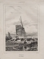 Mühle in der Sologne, Frankreich