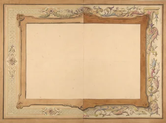 Entwurf für eine Decke, zweite Hälfte des 19. Jahrhunderts. Schöpfer: Jules-Edmond-Charles Lachaise, Eugène-Pierre Gourdet