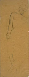 Studie einer stehenden drapierten Figur