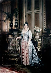 Porträt von Frau Carnot in einem Worth-Kleid