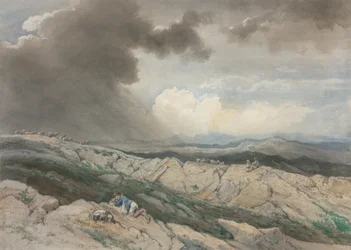 Landschaft mit Hirten, ca. 1869