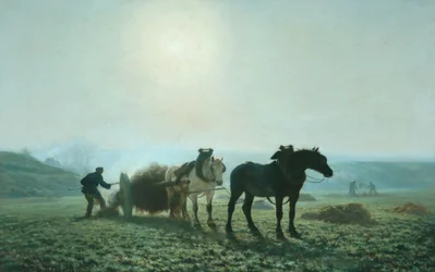 Pferde auf einem Feld, 1873