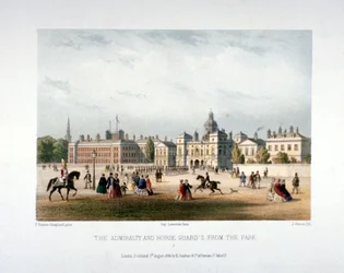 Admiralität und Horse Guards, Whitehall, Westminster, London, 1854
