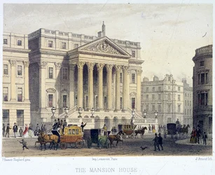 Mansion House Außenansicht, London, 1854
