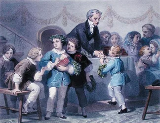 Die Preisverleihungszeremonie, graviert von Henier, Bettannier und Morlon