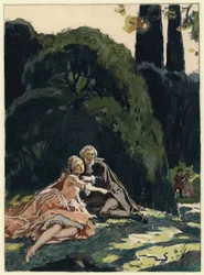 Illustration für die Memoiren von Casanova