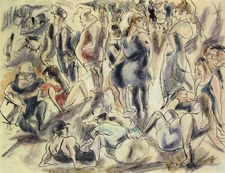 Amerikanischer Strand; Plage American, ca. 1917