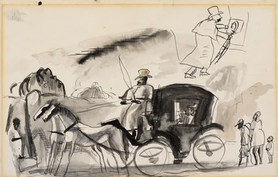 Figuren mit Kutsche