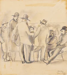 Gruppe von Männern, New York, 1918