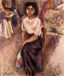 Sitzende Frau, ca. 1915