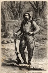 Porträt von Dr. Heinrich Barth (1821-1865), deutscher Entdecker, in Reisekleidung