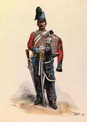 Porträt eines Brigadier Hussard