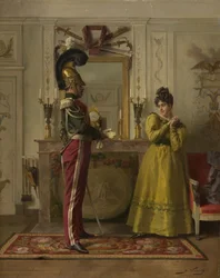 Abfahrt zur Parade, ca. 1876