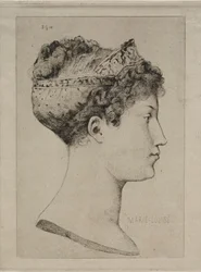 Marie Louise im Profil, 1860