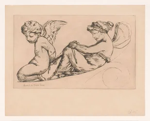 Psyche fesselt Amor