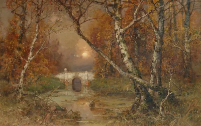 Vernachlässigter Park, 1883