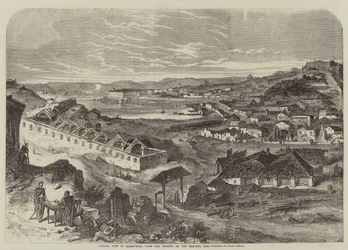 Gesamtansicht von Sebastopol, von den Höhen auf der Westseite