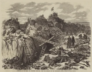 Bergung der Toten und Verwundeten am Tag nach dem Angriff auf den Malakhoff