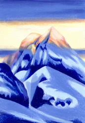Majestätisches Alpenglühen