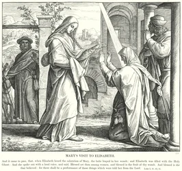 Marias Besuch bei Elisabeth (Gravur)