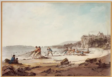Ein Zugnetz in Tenby, 1795