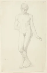 Studie eines stehenden nackten Jünglings
