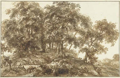 Landschaft mit Baumgruppe