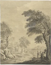 Landschaft mit Weg